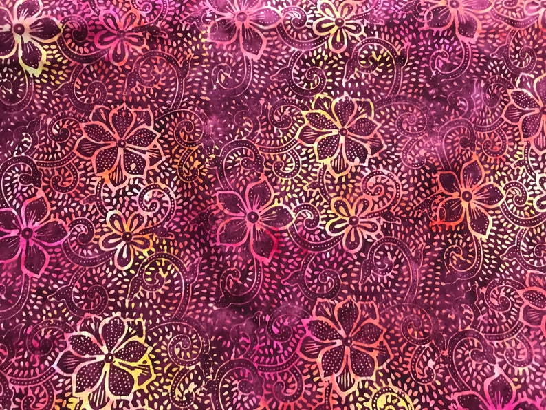 100 Cotton Hand Painted Batik Fabric by Nutex. Batik Etsy