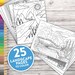 Printable Adult Coloring Pages | Scenic Landscapes | Adult Coloring At Home Activity 