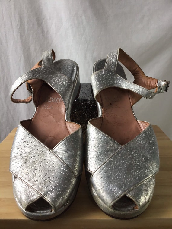 1940s Silver Wedges By Dolcis UK Size 7