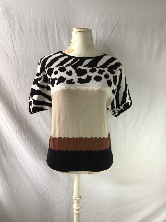 1980s Safari Jumper by Mondi Size M/L UK 14/16
