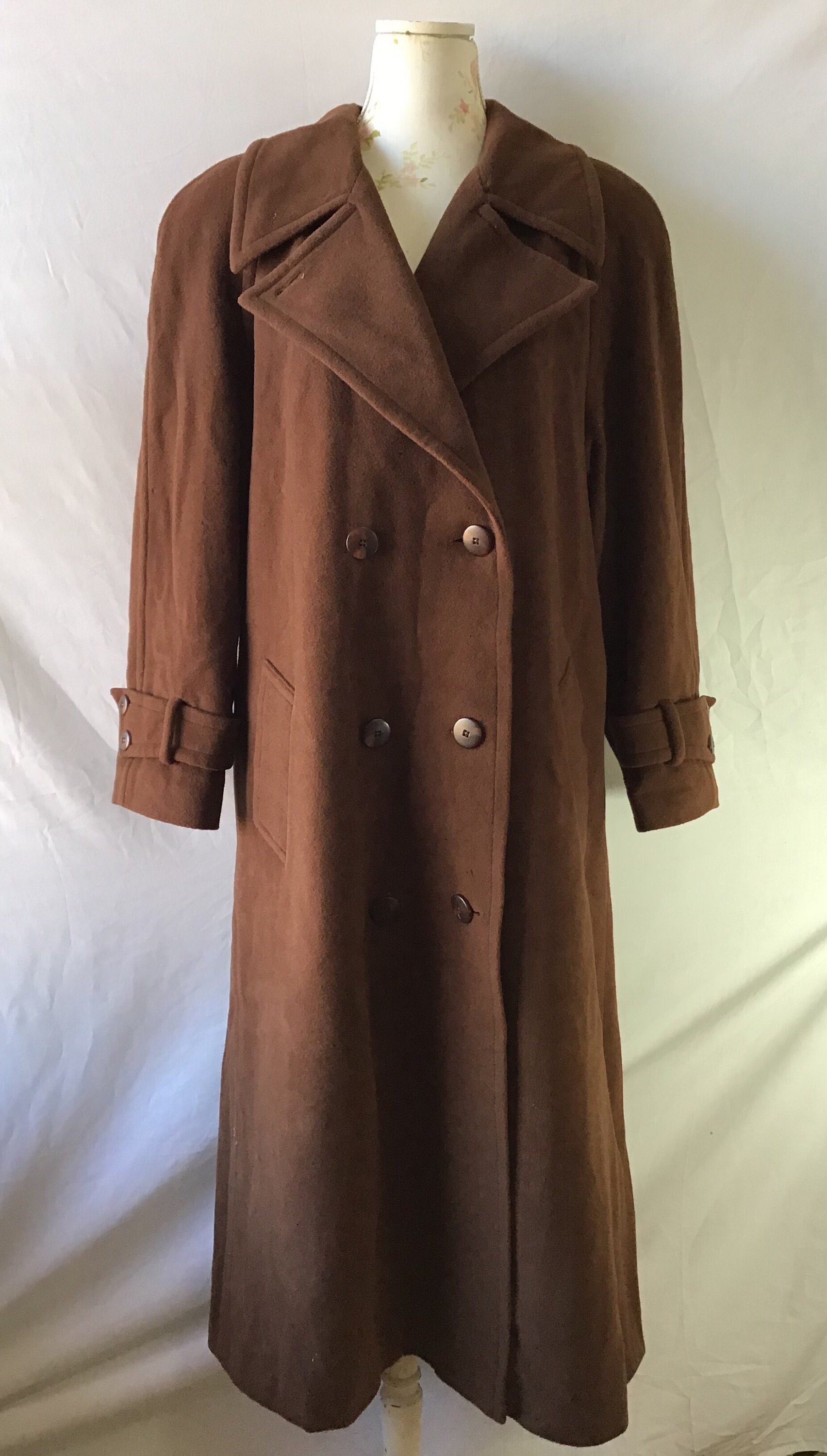 Image of S Brown Winter Coat By I.q Size / Uk/L