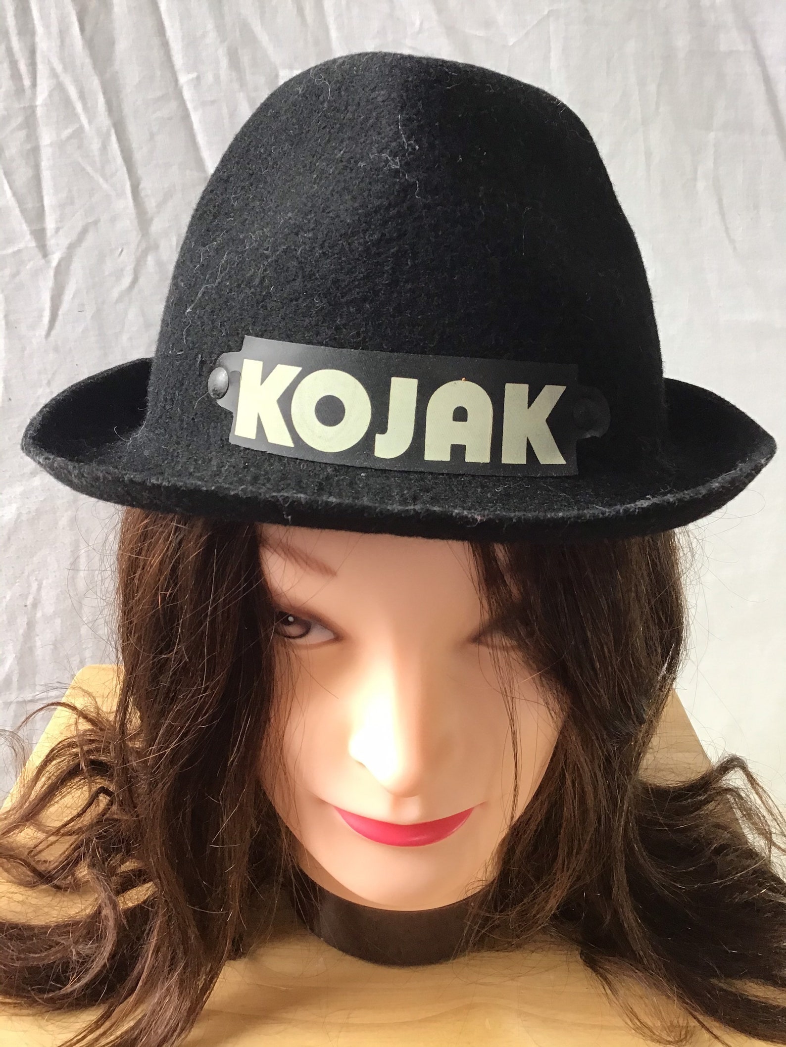 Années 1970/80 Kojak Nouveauté Trilby Hat Taille S Etsy