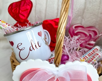 Valentine's Day Gift, Valentine's Day Mug, Basket, Valentines gift for kids,Personalised Valentines Gift for him / her, love mail