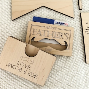 Vatertag Geschenk Kartenhalter, Vatertagsgeschenk für Papa Opa Papa zu sein, Geschenkkartenhalter, Papa Geschenkgutscheine, Geschenk von Tochter Sohn