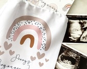Pregnancy Journal, Pregnancy Planner, Pregnancy Diary, rainbow, Baby Book, Pregnancy Gift, Pregnancy Milestone, pregnancy announcement