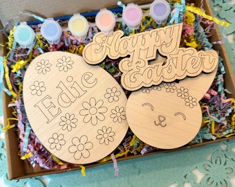 Easter Craft Kit, Easter Basket Filler, Easter Gift For Kids, Easter Painting Set, Half Term Activities, Easter Activities, Children's Craft