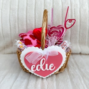 Valentine's Day Gift, Valentine's Day Gift Tag, Basket tag, Valentines gift for kids,Personalised Valentines Gift for him / her, love mail