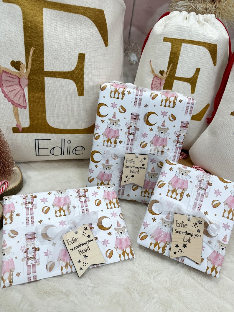 Christmas Wrapping Paper, Christmas Gift, Christmas Eve Box Filler, Christmas Gift Wrap For Children, Festive Decor, First Christmas image 6