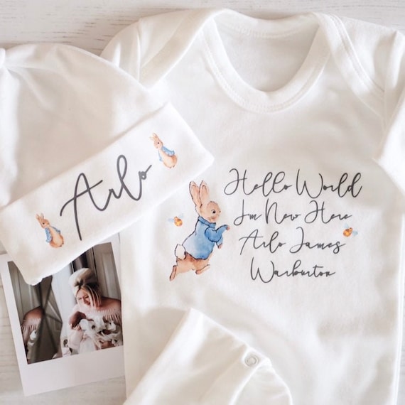 personalized baby sleepsuits