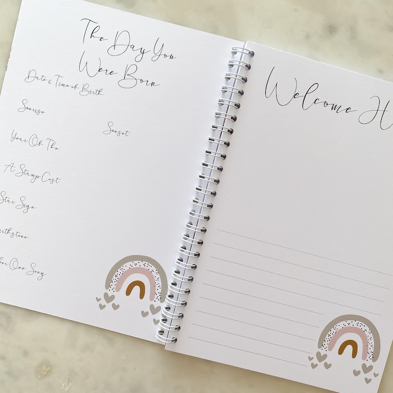 Baby journal baby book baby journal and memory book Etsy