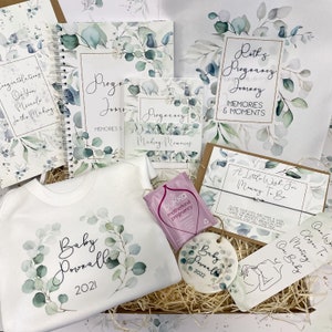 Cadeau de grossesse, cadeau boîte aux lettres personnalisé, journal de grossesse, futurs parents, future maman, unisexe, cadeau de baby shower, bracelet de vœux,