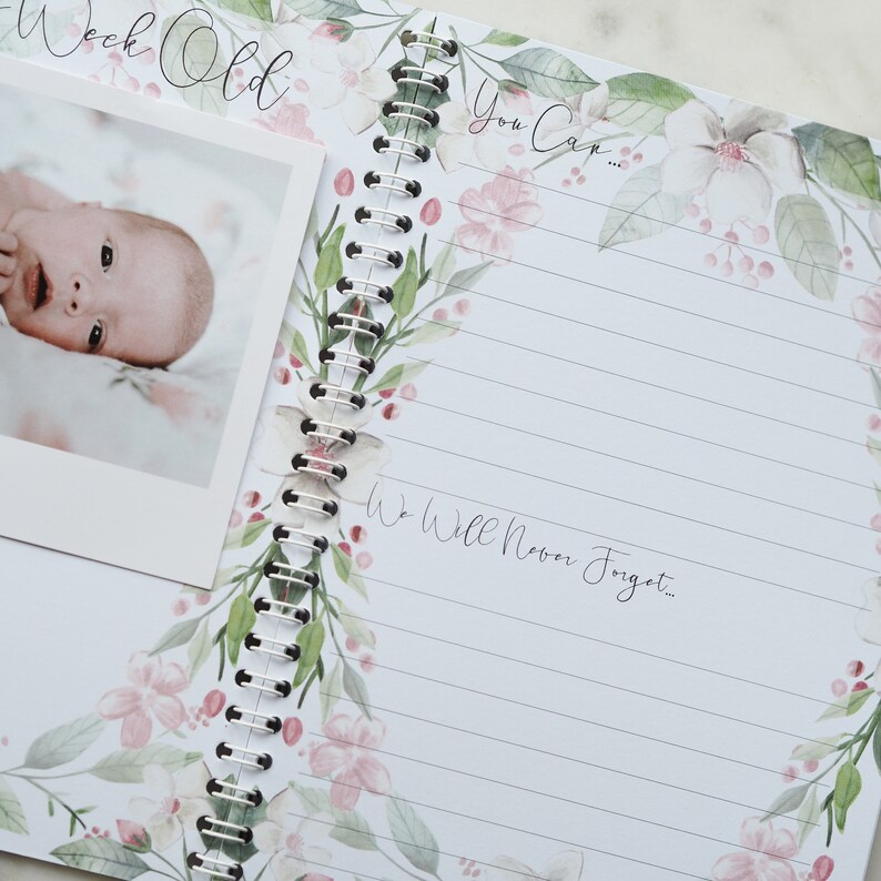 Baby Journal Baby Book Baby Journal and Memory Book Etsy UK