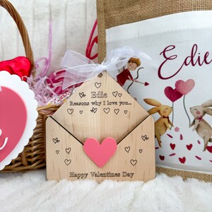 Valentinstag Geschenk, Liebesbrief Halter, Gründe, warum ich dich liebe, Valentinstag Geschenk für Kinder, Personalisiertes Valentinstag Geschenk für sie / sie, Liebespost