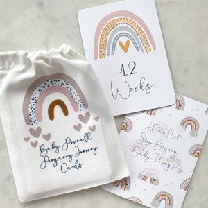 Schwangerschaftsmeilensteinkarten, Meilensteinkarten, Schwangerschaftsmitteilung, Schwangerschaftsgeschenk, Schwangerschafts-Countdown, Muttergeschenk, Regenbogenbaby