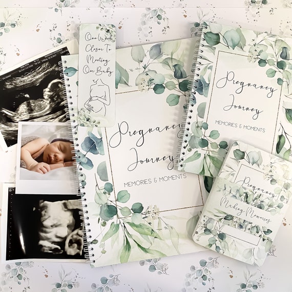 Diario di gravidanza personalizzato, annuncio di gravidanza, pianificatore  di gravidanza, diario di gravidanza, regalo di gravidanza, pietra miliare  della gravidanza -  Italia