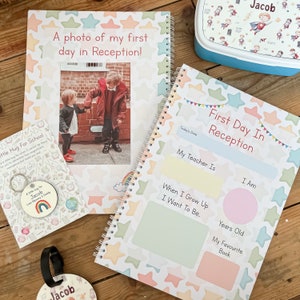 first day of school, school journey journal, first day of school sign, first day of school gift, school keepsake, journal, photo prop