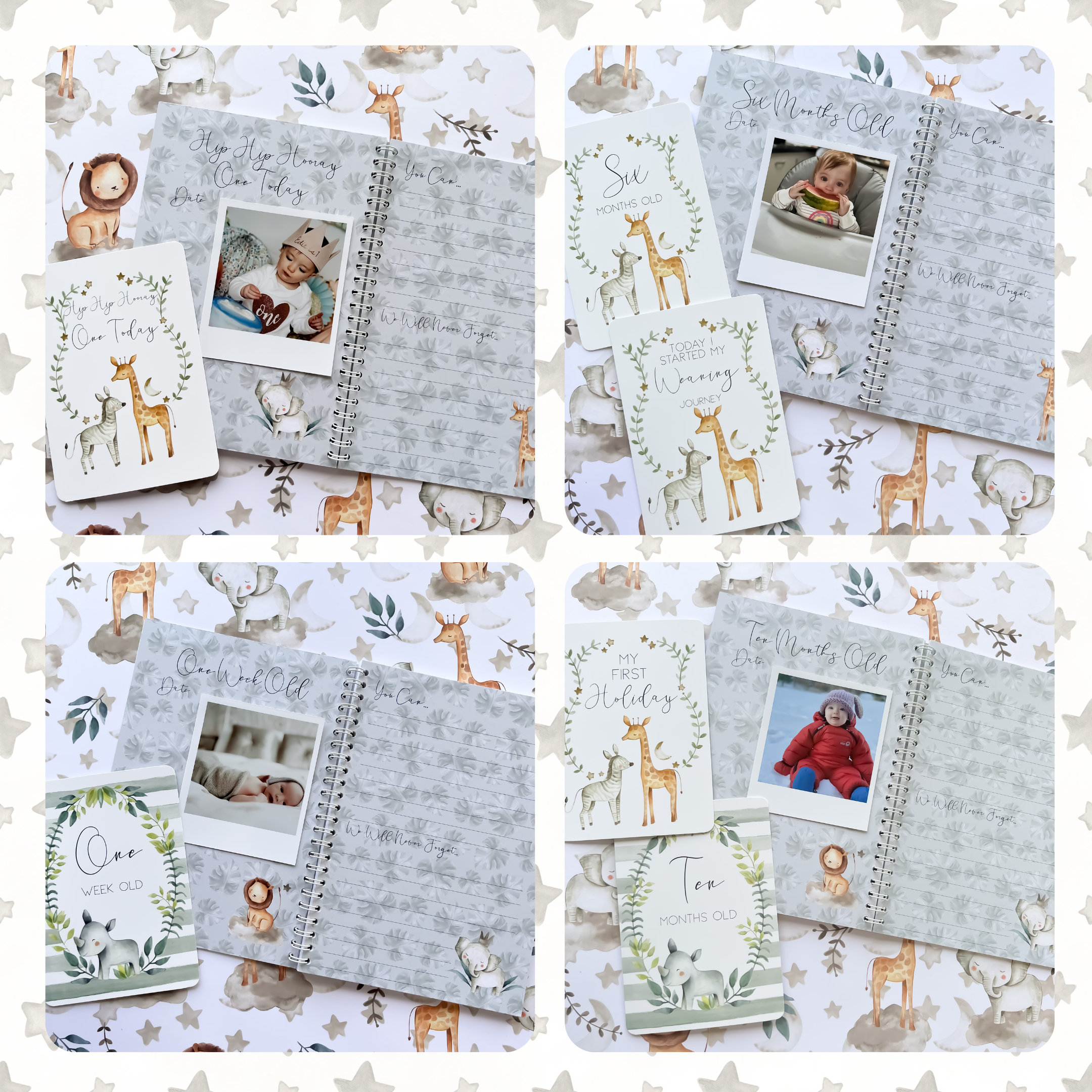 Baby Journal Baby Book Baby Journal and Memory Book Safari Etsy UK