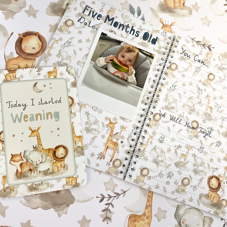 Baby Journal Baby Book Baby Journal and Memory Book Safari Etsy