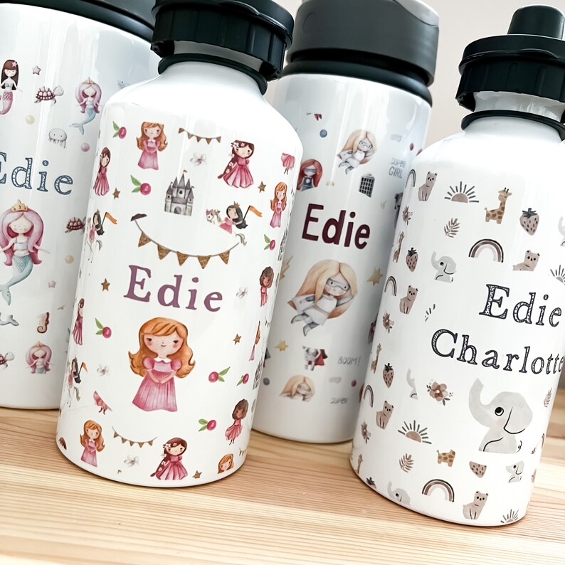 Personalised Kids Water Bottle School Water Bottle Nursery Etsy