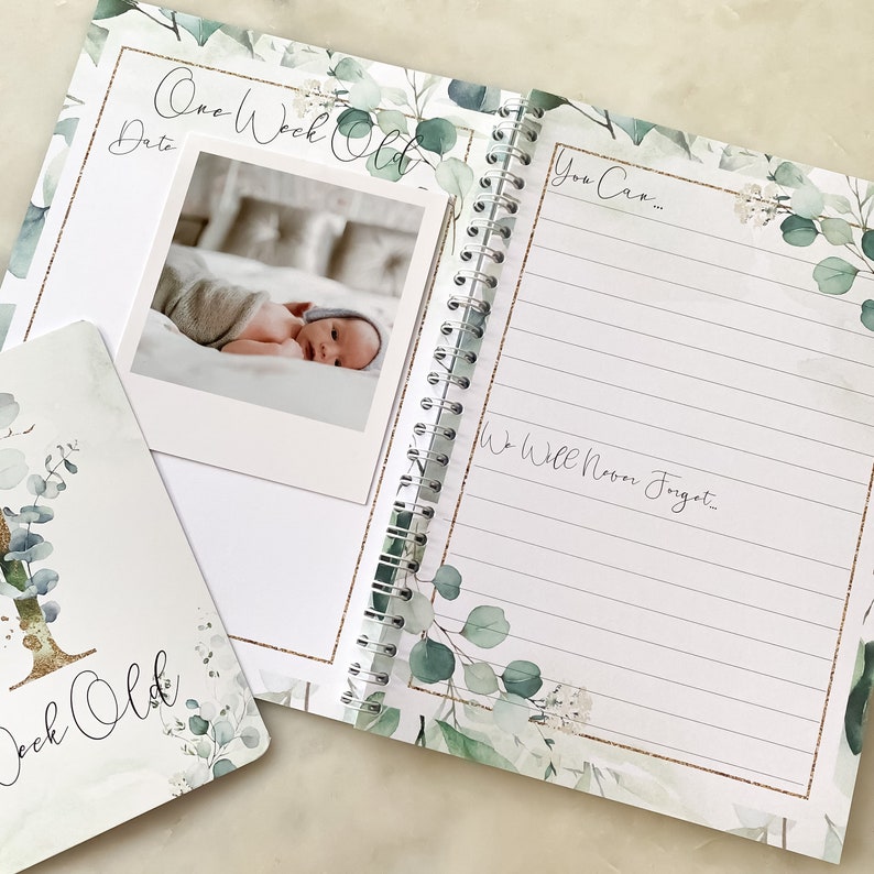 Baby Journal Baby Book Baby Journal and Memory Book Etsy