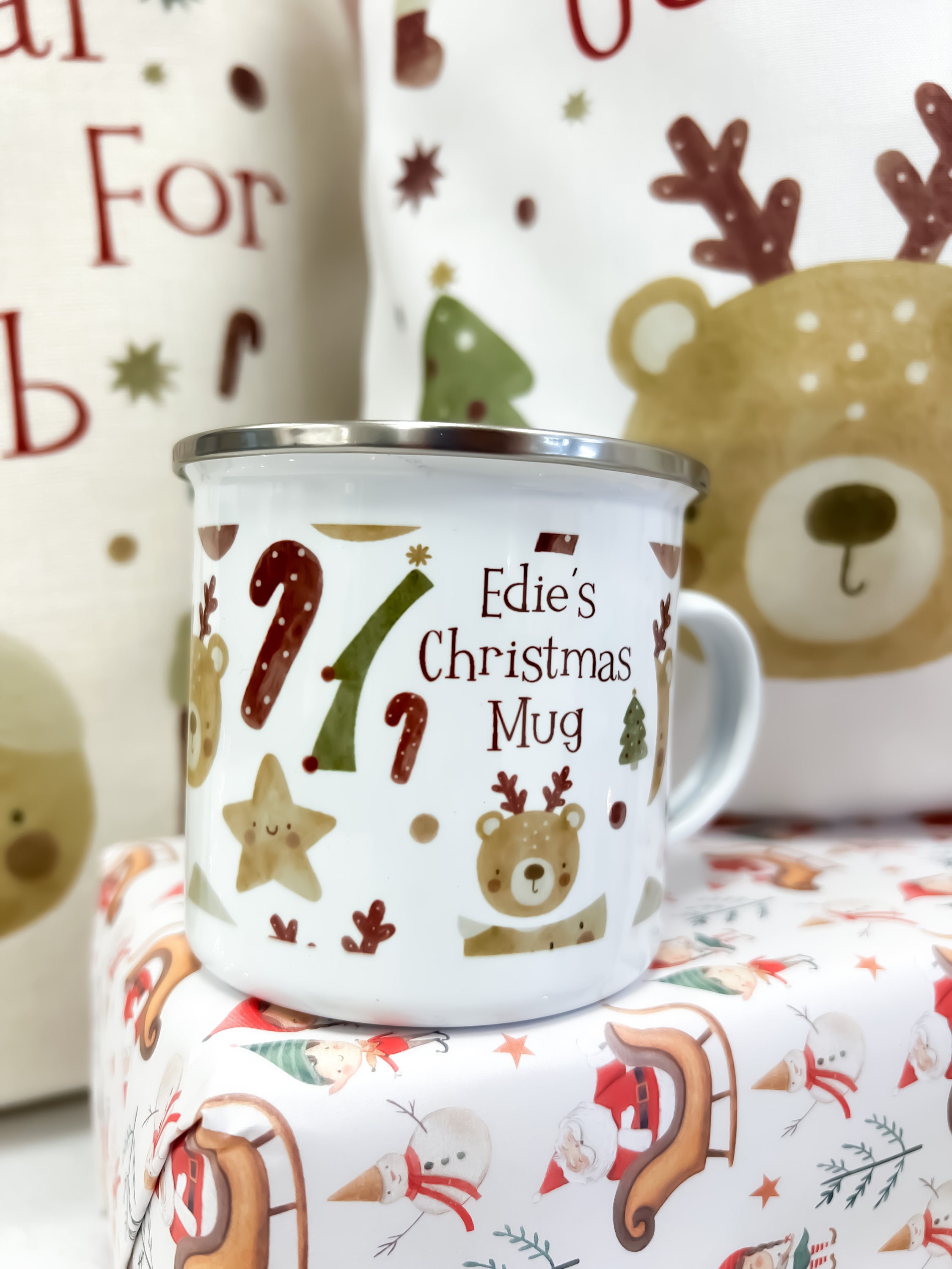 Personalised Kids Christmas Mug, Hot Chocolate Mug, Christmas Eve, Christmas  Eve Box Filler, Christmas Elf, Boy, Girl 