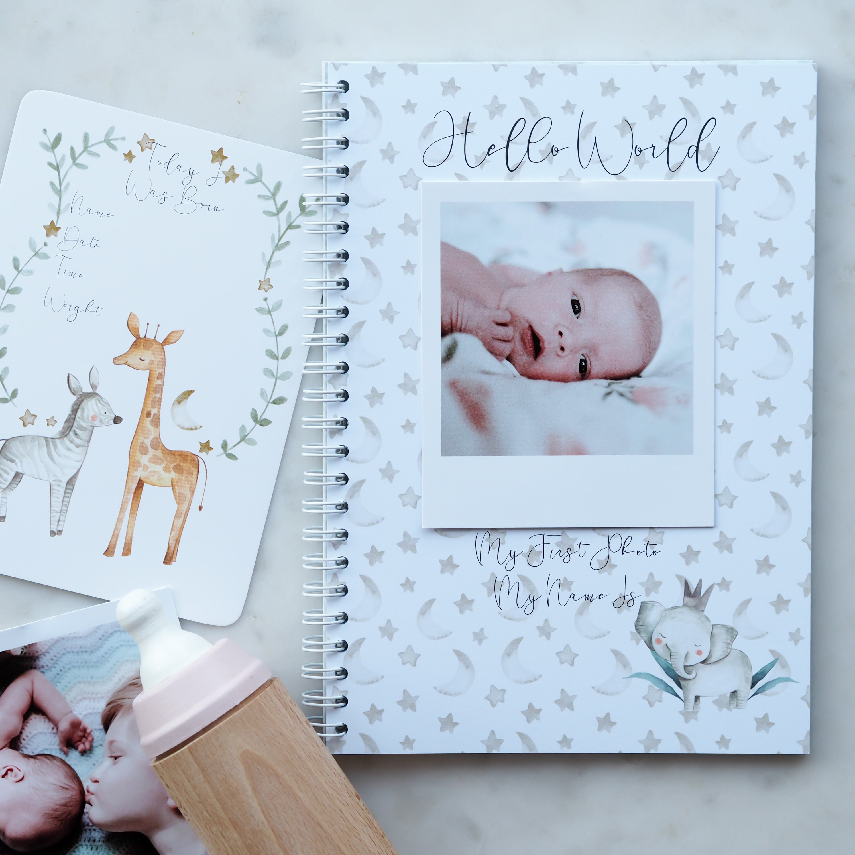 Baby journal baby book baby journal and memory book safari Etsy