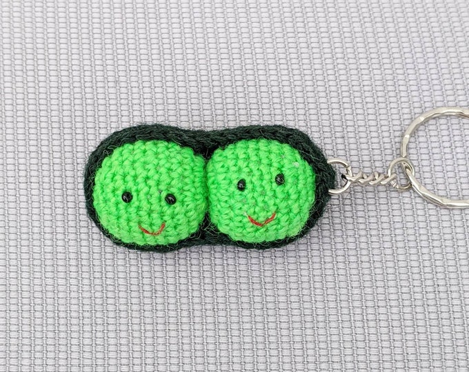 Two Peas in a Pod Sweet Pea Keyring / Bag Charm Handmade Etsy UK