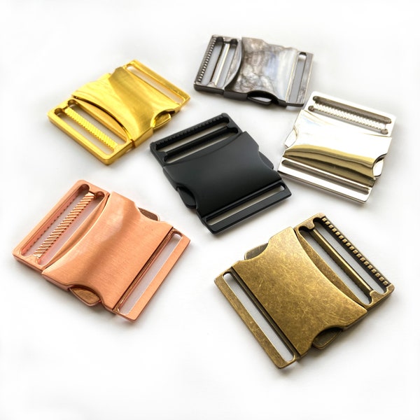 Steckschnalle Taschenverschluss, 4cm, Metall, 6 Farben