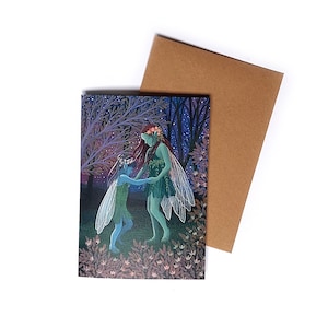 Folded card Magic Elves B6 format