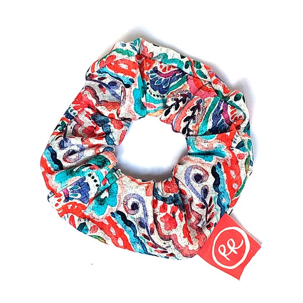 Scrunchie Watercolour Paisley