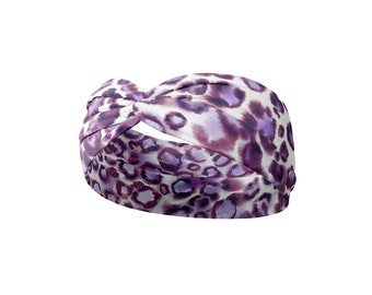 Stirnband "Purple Leopard"