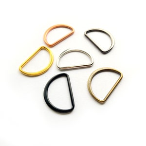 D-ring, 2,5 cm, metal, 6 colors