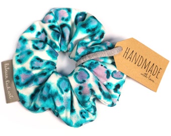 Scrunchie Blue Leopard