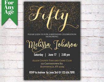 black invitation etsy