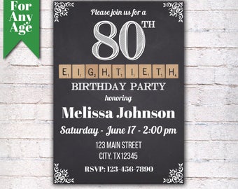 chalkboard invites etsy