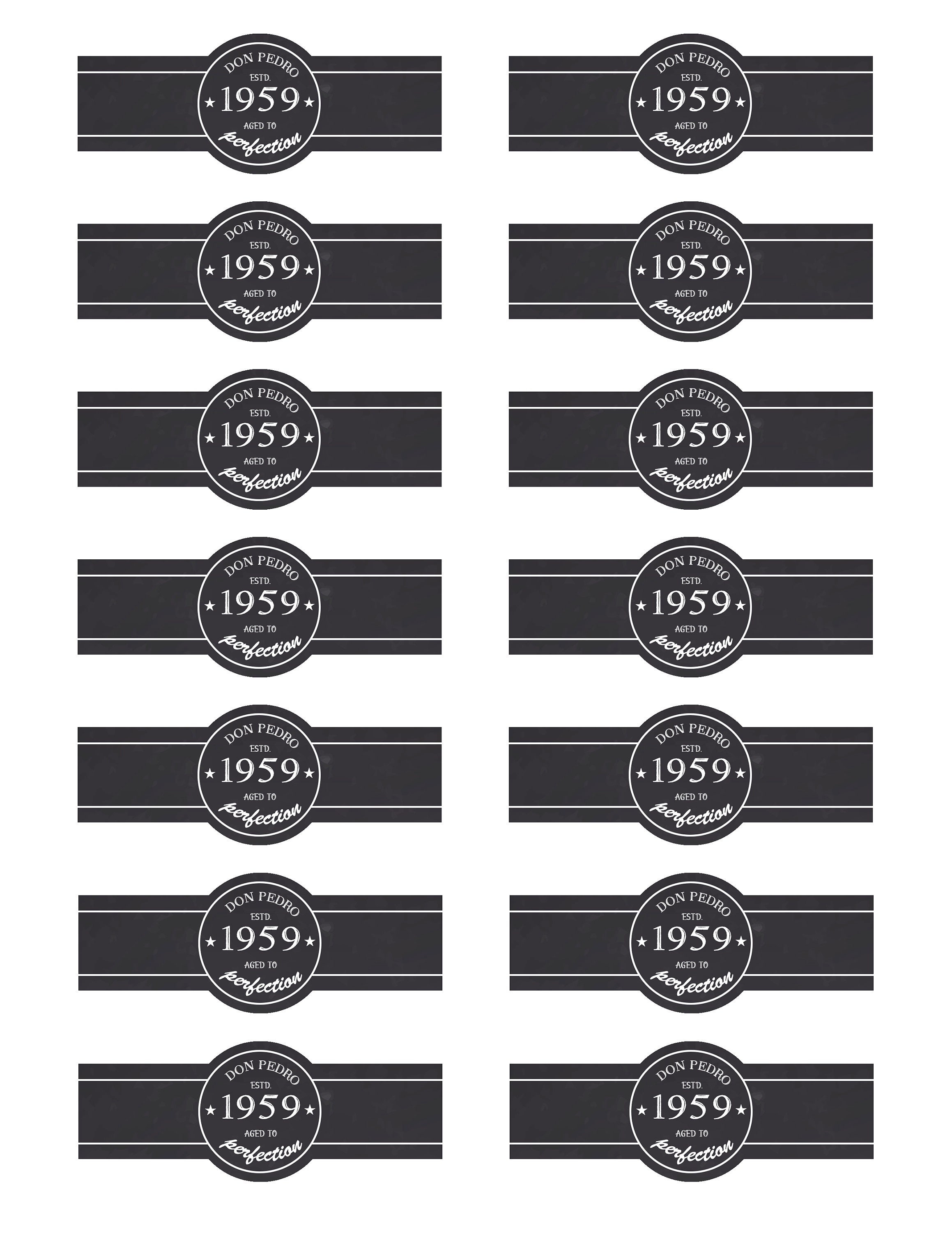 Cigar Labels Personalized Birthday Cigar Band Vintage Aged to Etsy