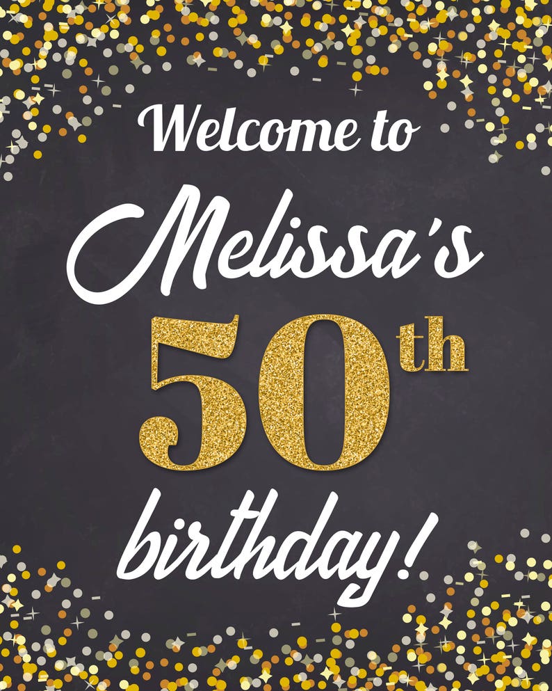 Free Printable 50Th Birthday Signs