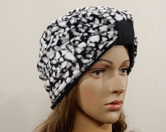 Winter Turban Wendemütze aus Fleece Gr.S-M