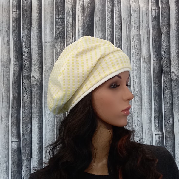 Lightweight beret hat for women Summer headwear chemo stretch S-M