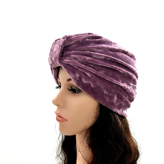 Cappello con nodo frontale in velluto da donna, copricapo con