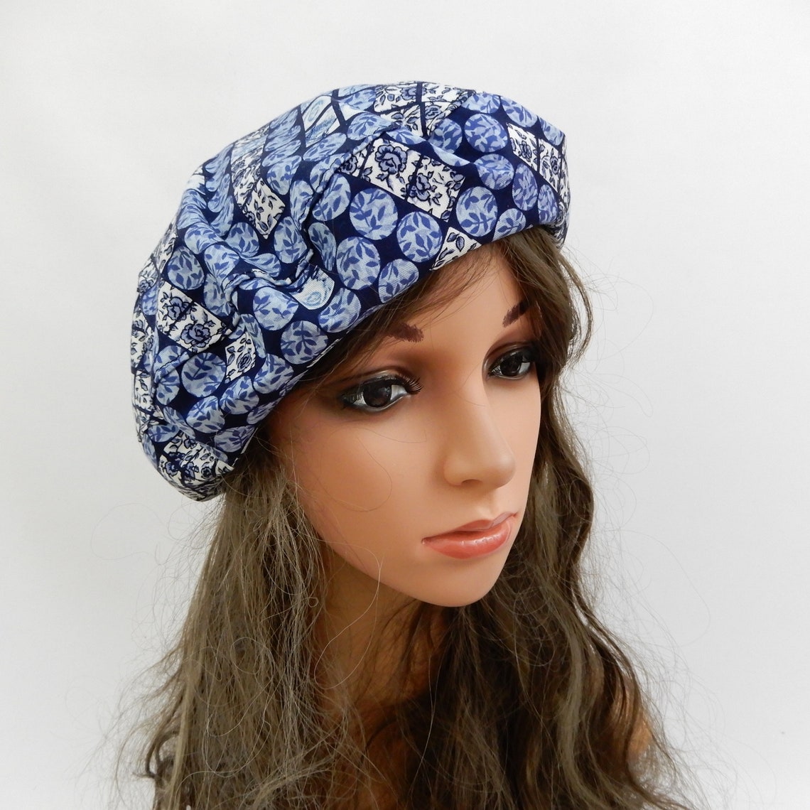 Lightweight cotton beanie beret women Chemo beanie hat Summer Etsy