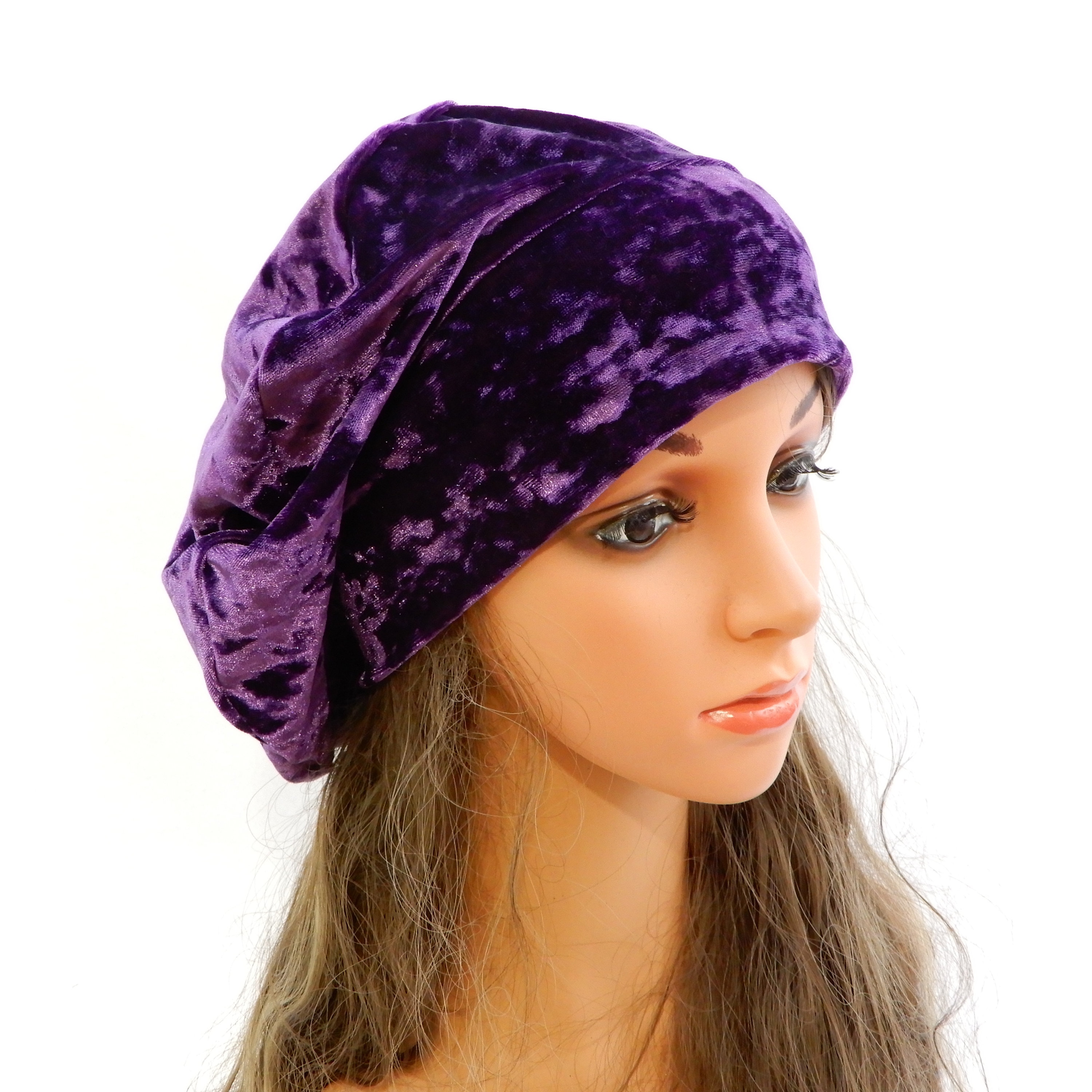 Velvet beanie beret hat women Stretchy velvet beret not lined Etsy