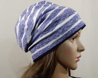 Reversible beanie hat women Headwear spring summer autumn Double layered beanie Chemo cap