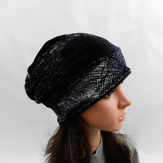 Velvet Hat Women Slouchy Beanie Women 