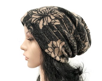 Warm soft winter beanie hat women Headwear stretchy fits all