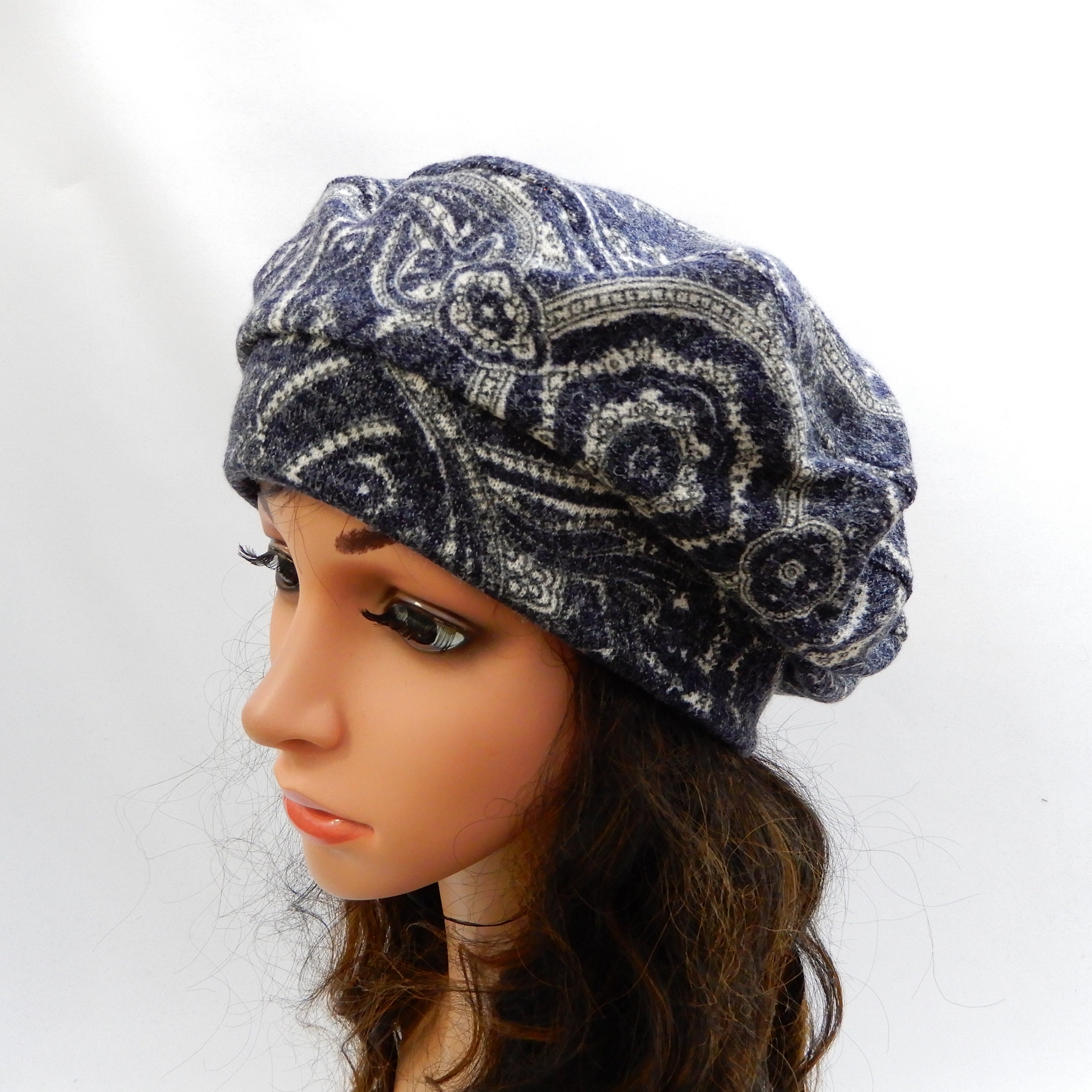 Winter Beret Hat for Women S-L | Etsy 