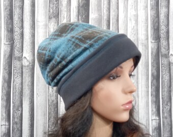 Handgemachte Beanie Damen Herren Doppelseitiger Hut für den Winter