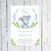 susanfa527 reviewed Baby Shower Invitation Boy, Elephant Baby Shower Invitation, It's A Boy, Wreath, Greenery, Blue, Grey, Printable, Printed