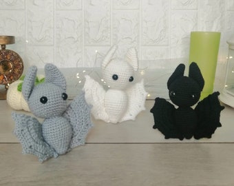 Halloween Bat Amigurumi Crochet Pattern: Kawaii Ornament (PDF Pattern)
