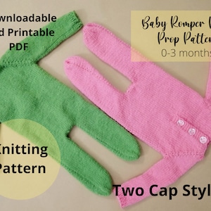 Baby Romper Handknit Photoprop Pattern